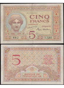 MADAGASCAR 5 Francs 1937 BB